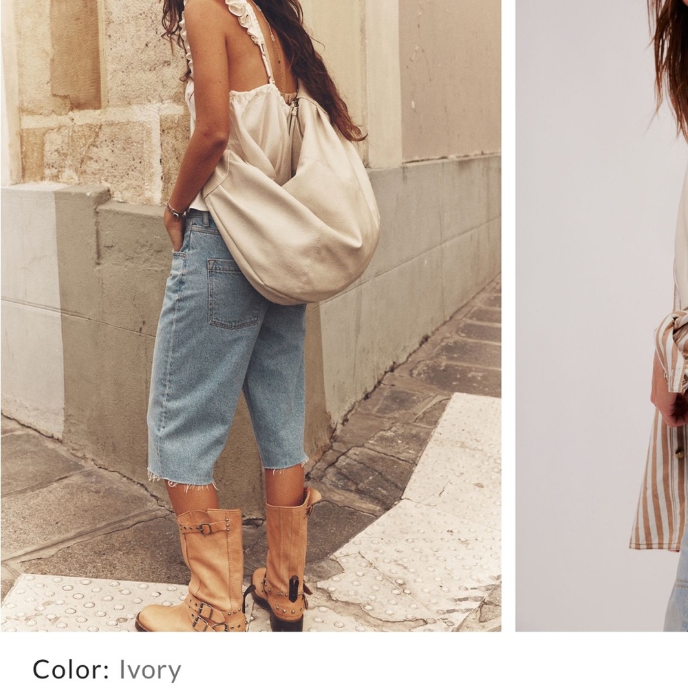 Free People Cream Hobo Bag - Picture 4 of 4